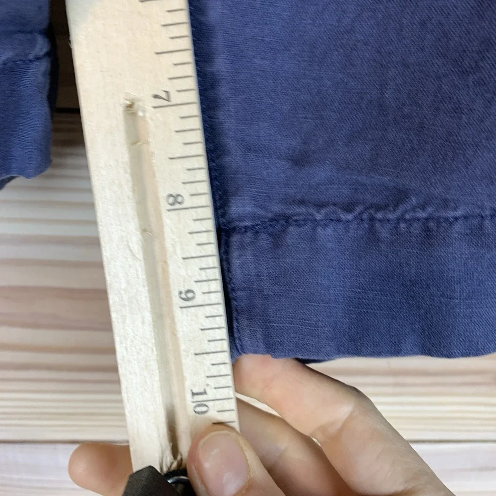 Faherty Shorts Mens 37‎ in Linen Cotton Travel Preppy Navy Chino